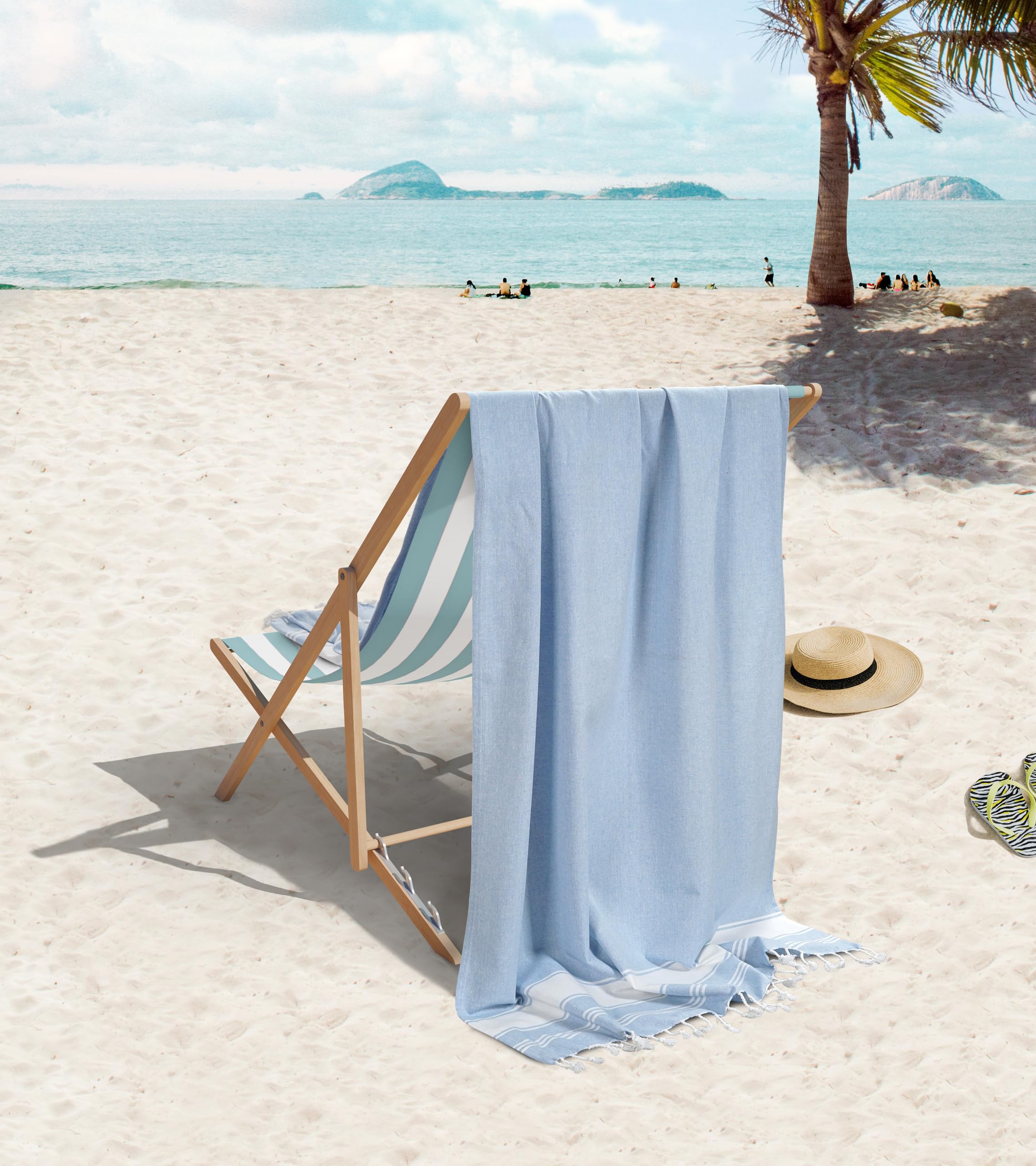 Foto 5 | Toalla De Playa Lane Linen, Paquete De 6 Unidades, Sobredimensionada, Ligera, 39 X 71 Cm - Venta Internacional.