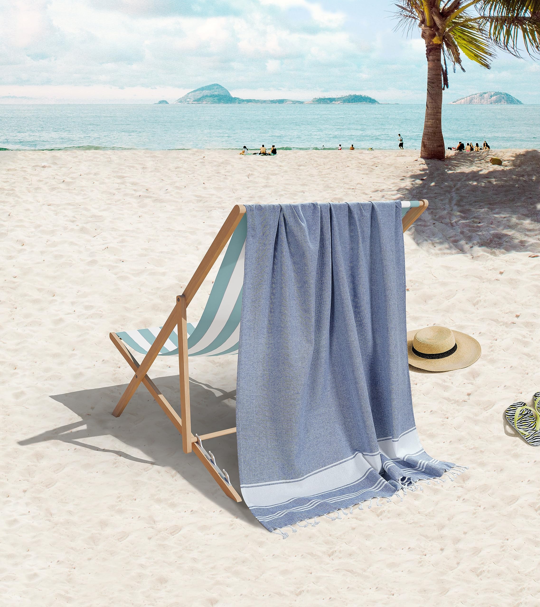 Foto 2 | Set de Toalla de Playa Lane Linen 4 Piezas 100 x 180 cm - Venta Internacional