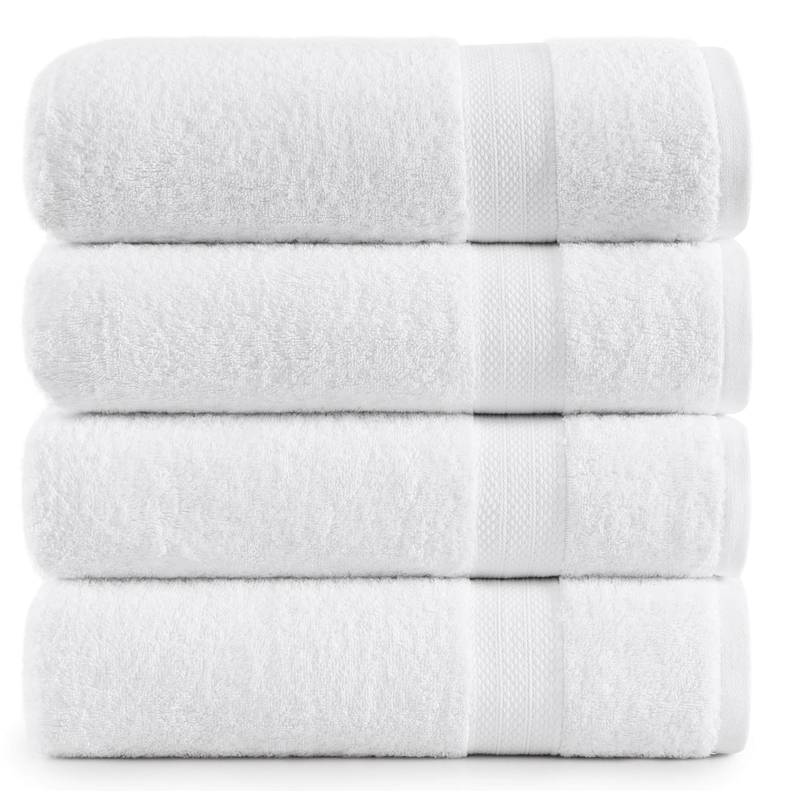 Juego De Toallas De Baño Lane Linen, Color Blanco, 100% Algodón, Paquete De 4 Unidades, 35 X 66 Cm - Venta Internacio $1,283