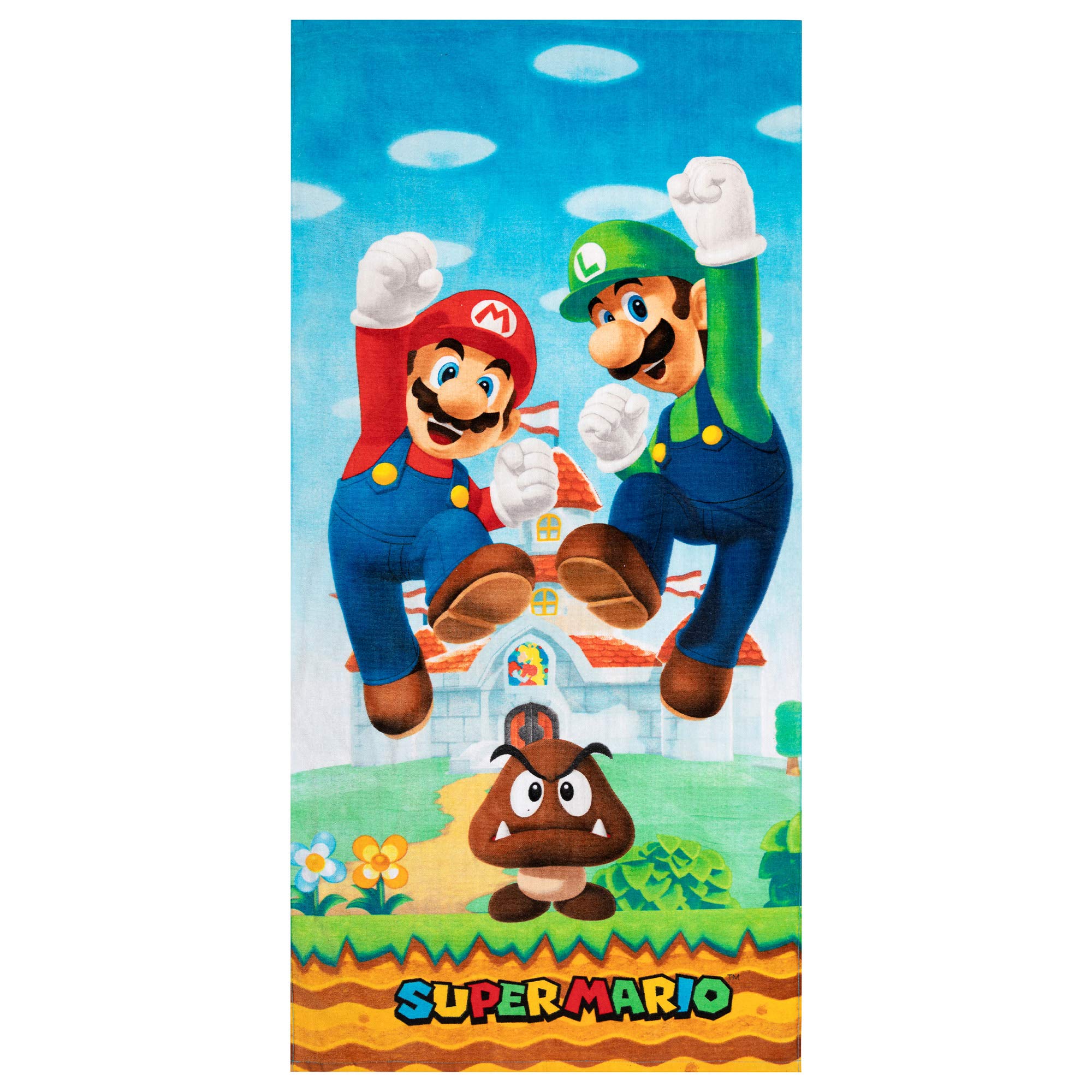 Foto 2 pulgar | Toalla Super Mario de Algodón 140x70 cm - Venta Internacional