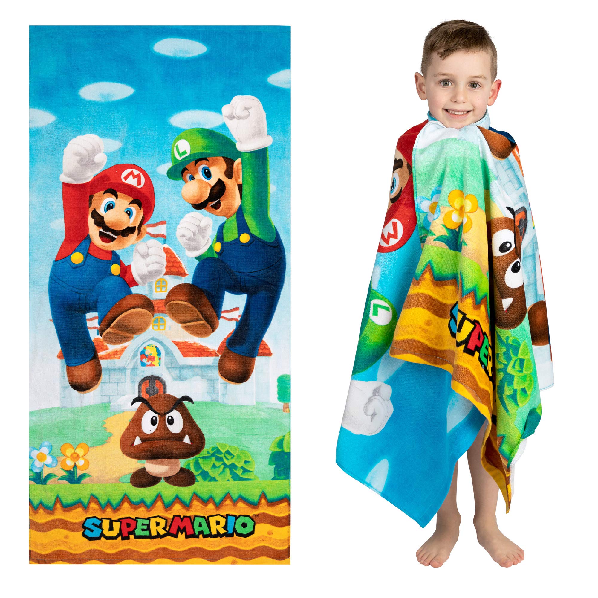 Foto 4 pulgar | Toalla Super Mario de Algodón 140x70 cm - Venta Internacional