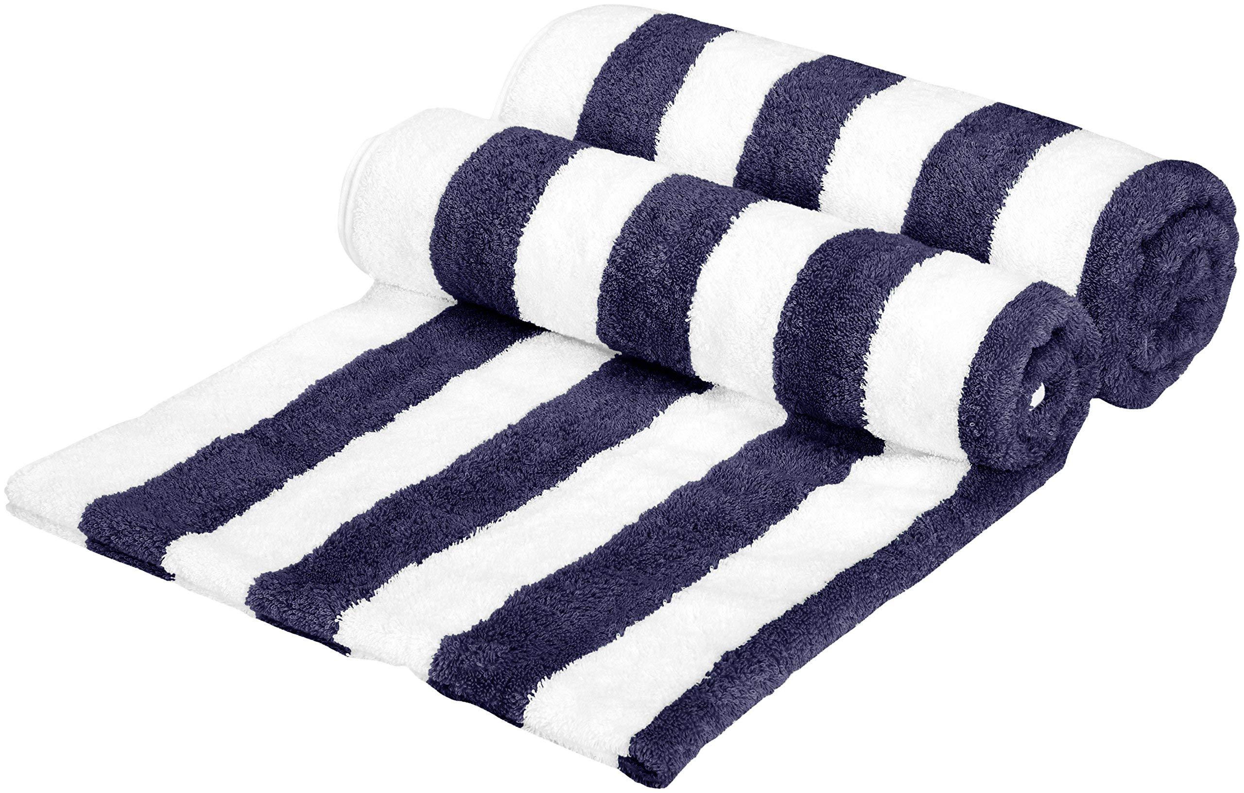 Foto 5 pulgar | Toallas Amazon Basics, 100% Algodón, 76 X 152 Cm, Paquete De 2 Unidades, Azul Marino - Venta Internacional.