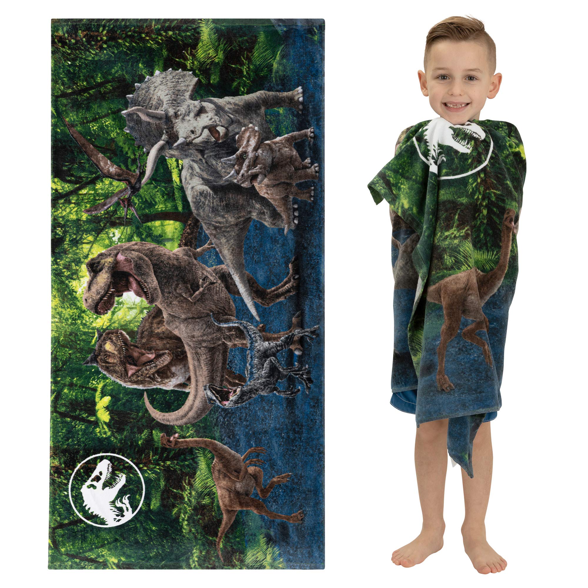 Foto 2 pulgar | Toalla Franco Kids Jurassic World 100% Algodón 147 Cm X 71 Cm - Venta Internacional.