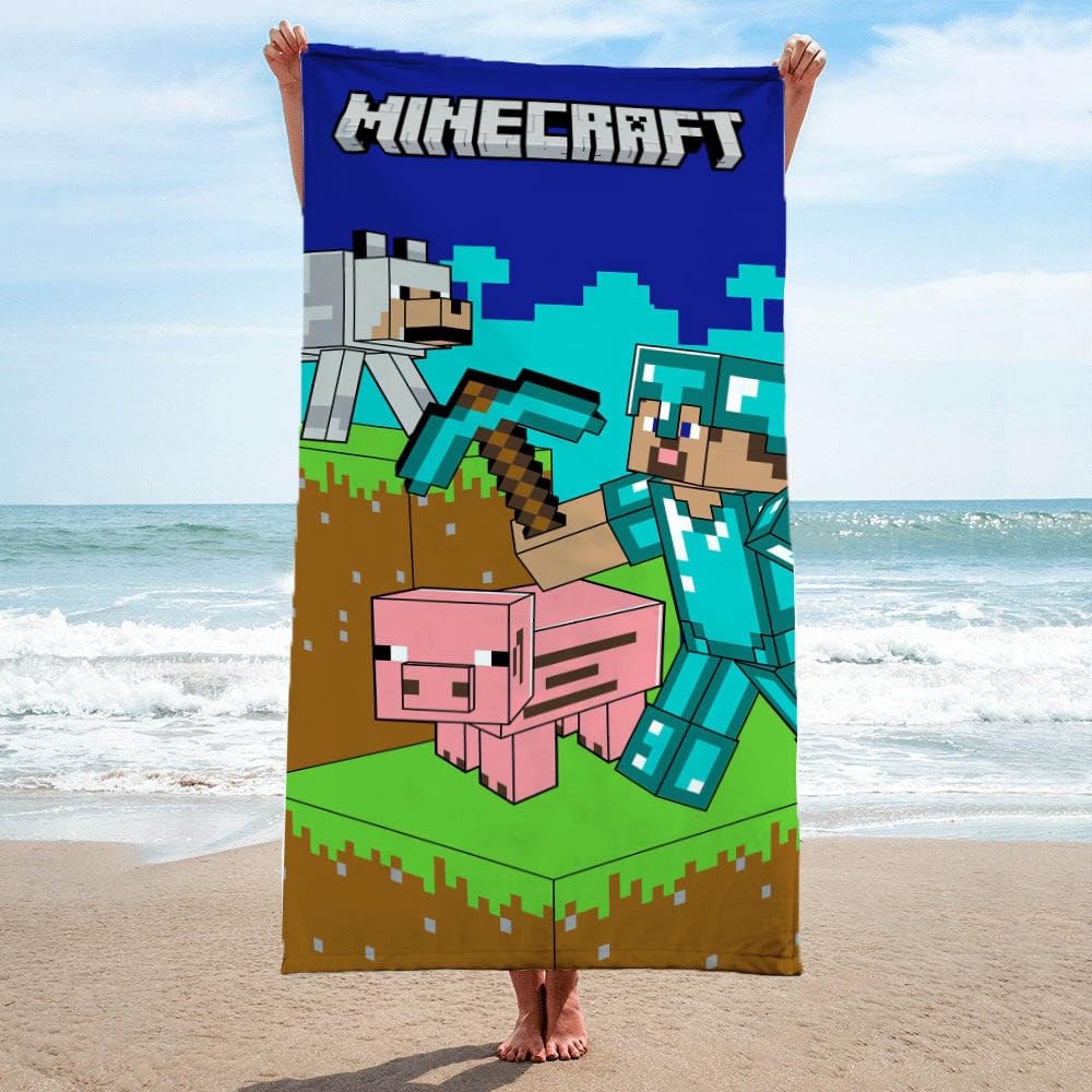 Foto 4 pulgar | Toalla de Playa Jay Franco Minecraft Kids 70 x 140 cm - Venta Internacional