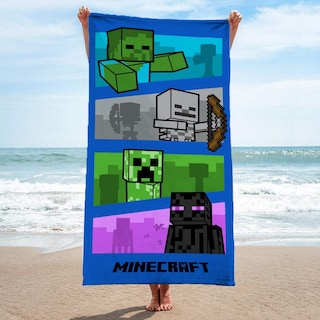 Foto 3 | Toalla Jay Franco Minecraft Adventure Gamer 70 x 145 cm - Venta Internacional