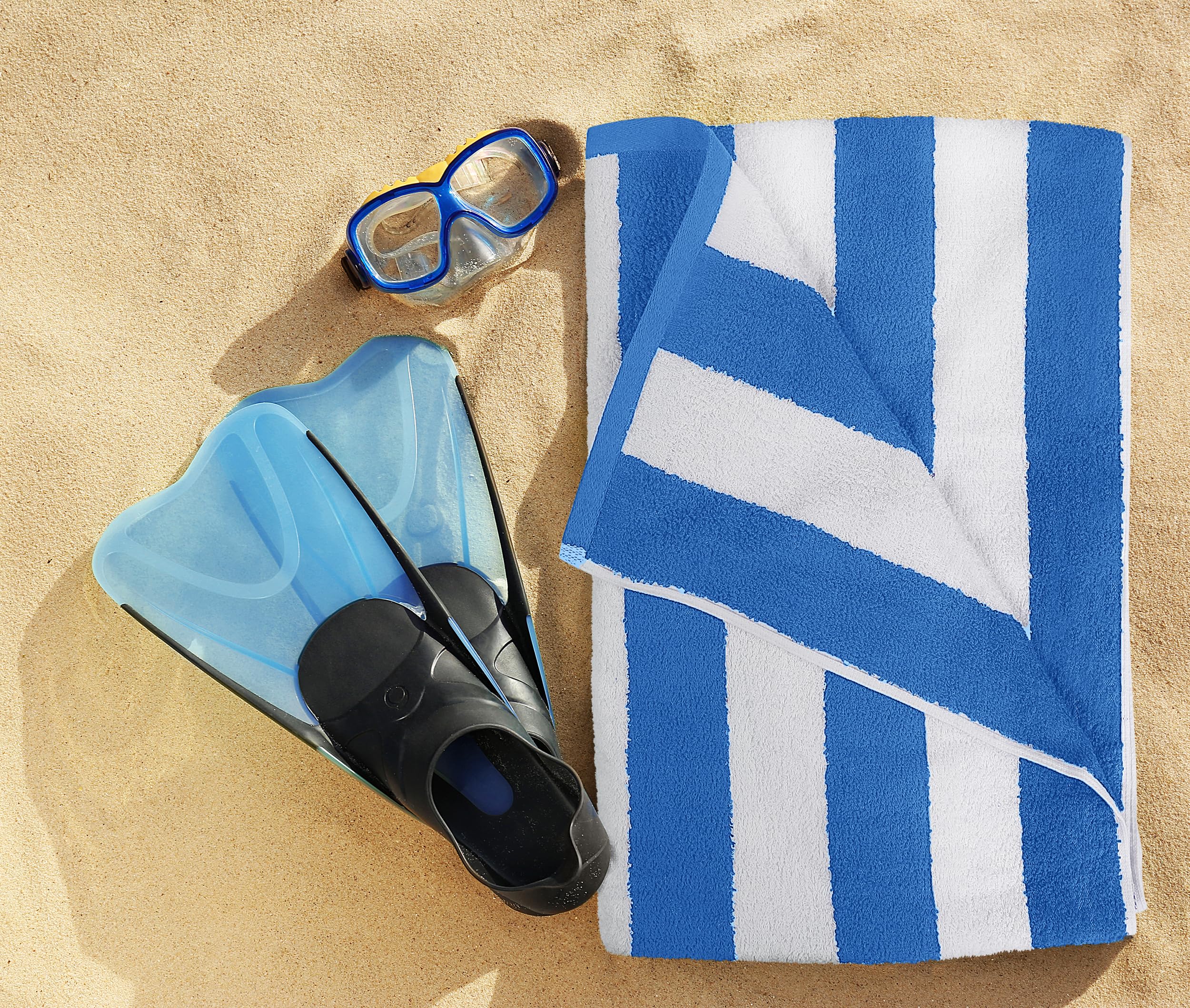 Foto 7 pulgar | Toalla De Playa Utopia Towels Cabana Stripe, 100% Algodón, 76 X 152 Cm - Venta Internacional.