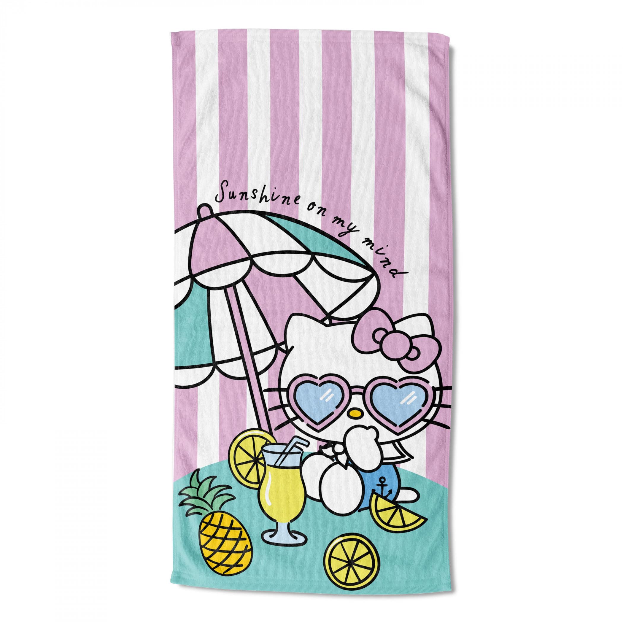 Foto 4 pulgar | Toalla De Playa Northwest Hello Kitty Rosa 70x140 Cm - Venta Internacional.