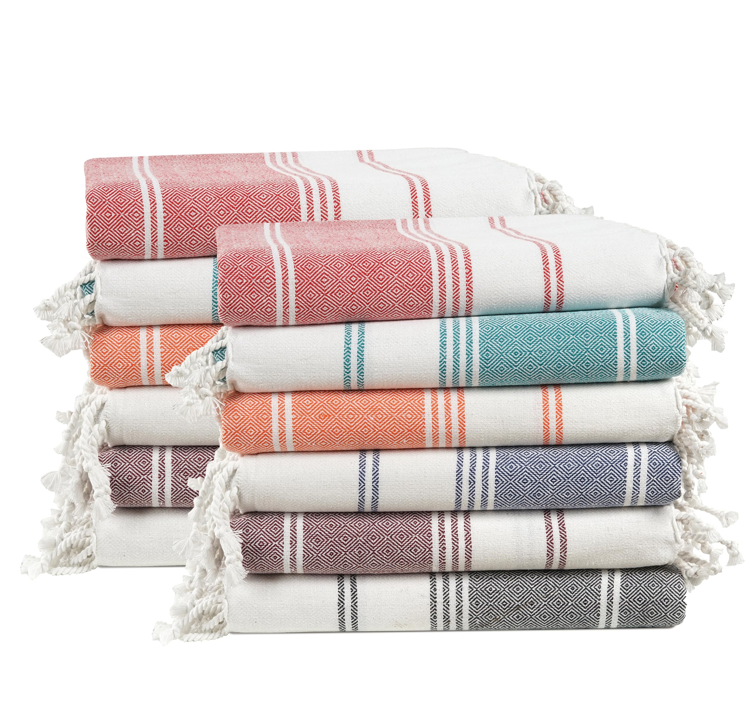 Toallas De Playa Lane Linen Beach Party 39 X 71 Cm, Paquete De 12 - Venta Internacional. $2,476