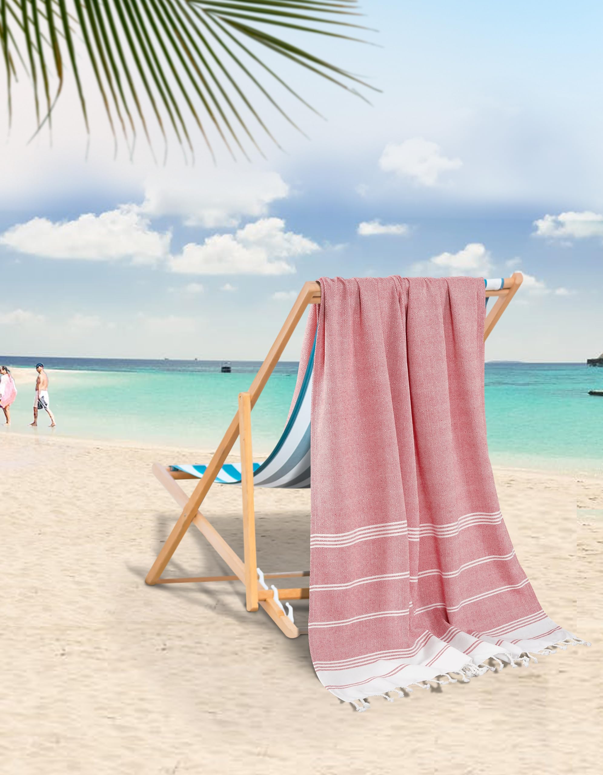 Foto 8 pulgar | Toallas De Playa Lane Linen Beach Party 39 X 71 Cm, Paquete De 12 - Venta Internacional.