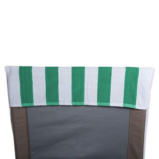 Foto 2 | Toalla Para Sillón De Playa Dii Stripe, 26 X 82 Cm, Color Verde Esmeralda - Venta Internacional.