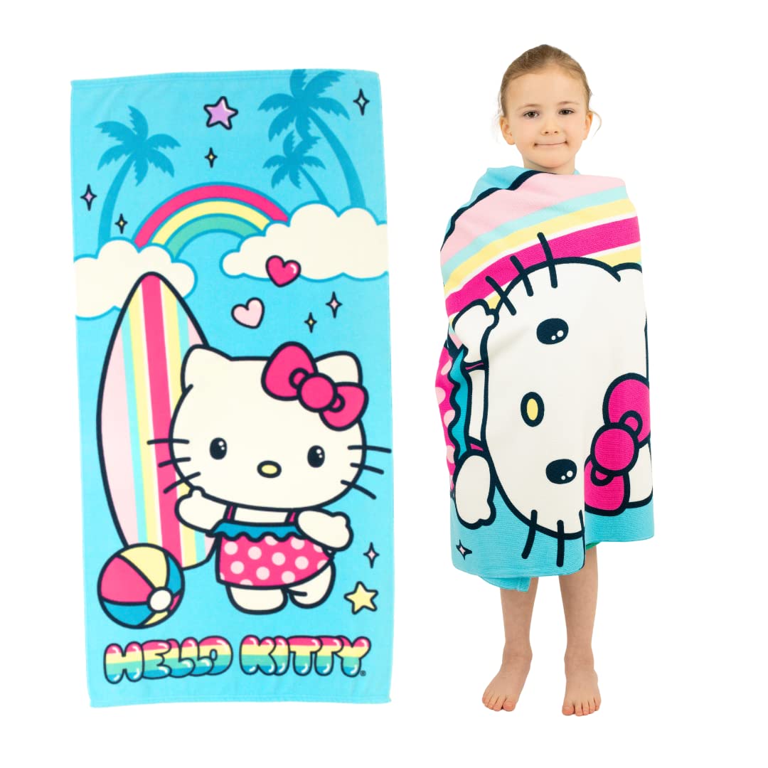 Toalla Franco Sanrio Hello Kitty Supersuave 100% Reciclada - Venta Internacional. $673