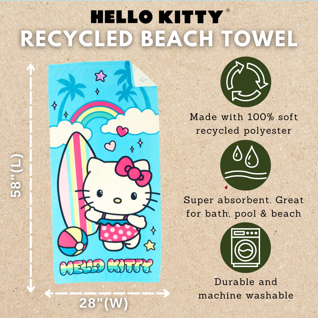 Foto 2 | Toalla Franco Sanrio Hello Kitty Supersuave 100% Reciclada - Venta Internacional.