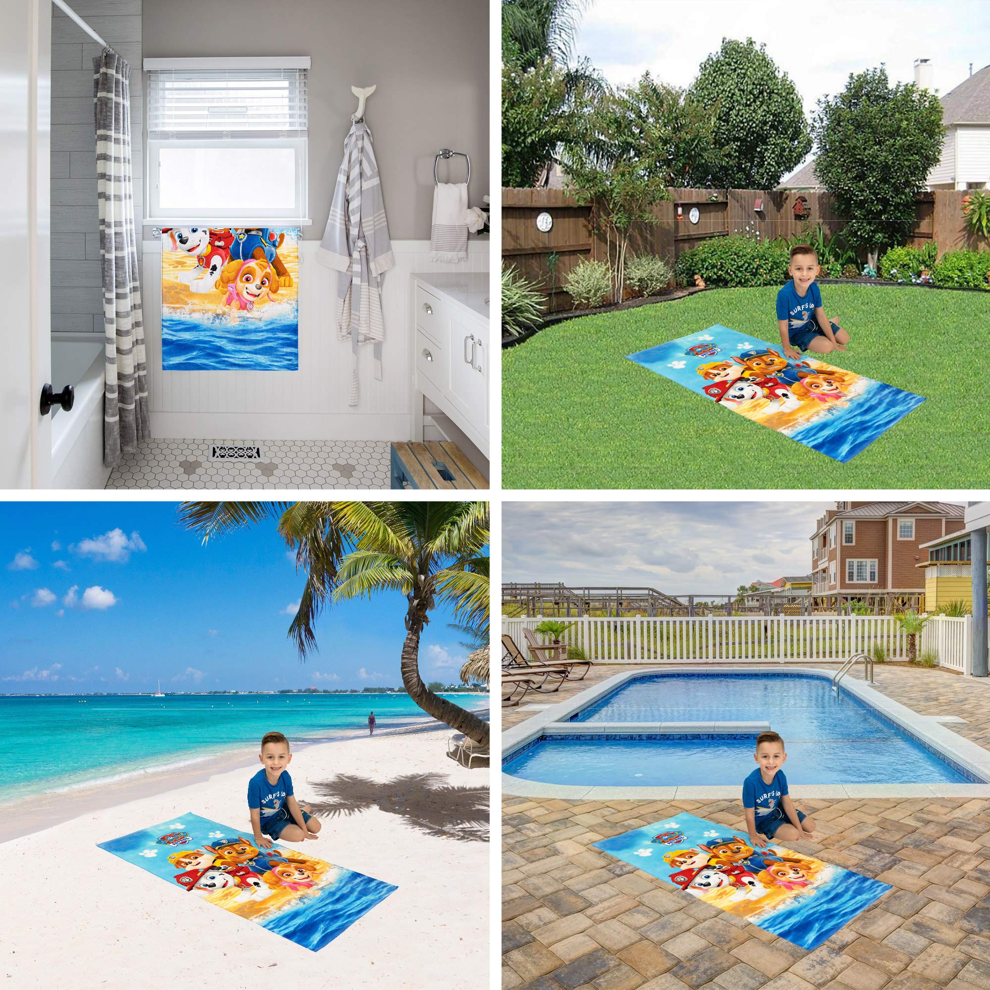Foto 4 | Toalla Franco Kids Paw Patrol 100% Algodón 147 X 71 Cm - Venta Internacional.