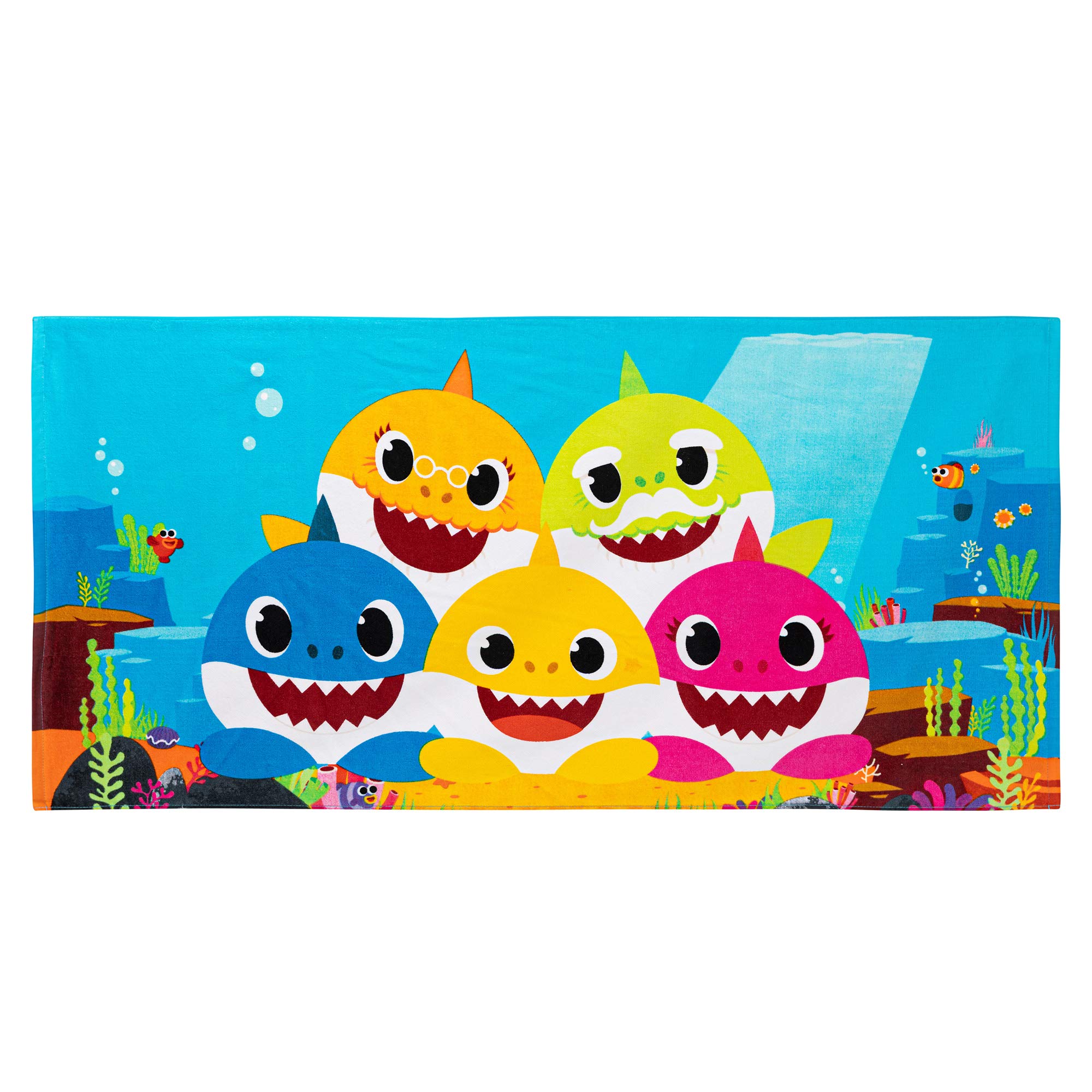 Foto 2 | Toalla Franco Kids Baby Shark De Algodón 147 Cm X 71 Cm - Venta Internacional.