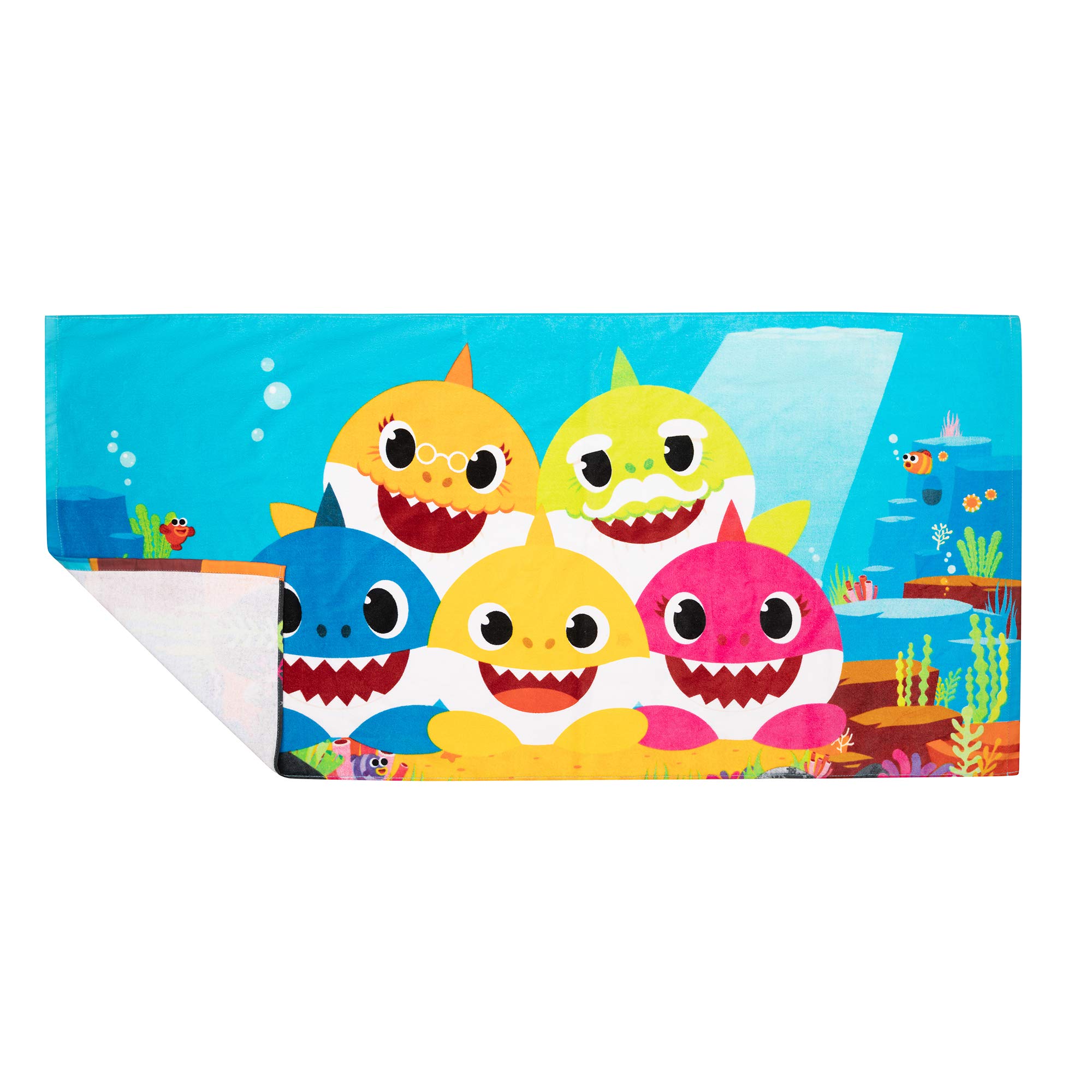 Foto 6 | Toalla Franco Kids Baby Shark De Algodón 147 Cm X 71 Cm - Venta Internacional.