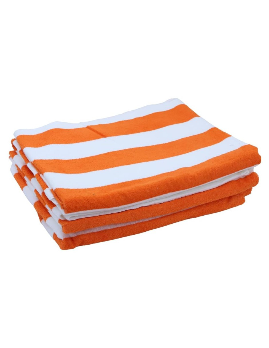 Foto 4 | Toalla Rayada Extra Grande Naranja + Gratis Termo Güish De Regalo