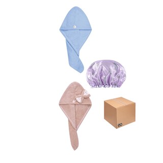 Foto 1 | Set 2 Piezas Toalla De Microfibra Y Gorro De Ducha Impermeable Eo Safe Imports Esi-20181 Multicolor