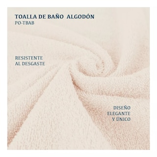 Foto 5 | Toalla de Baño Polo Club Beige 140 x 70 cm
