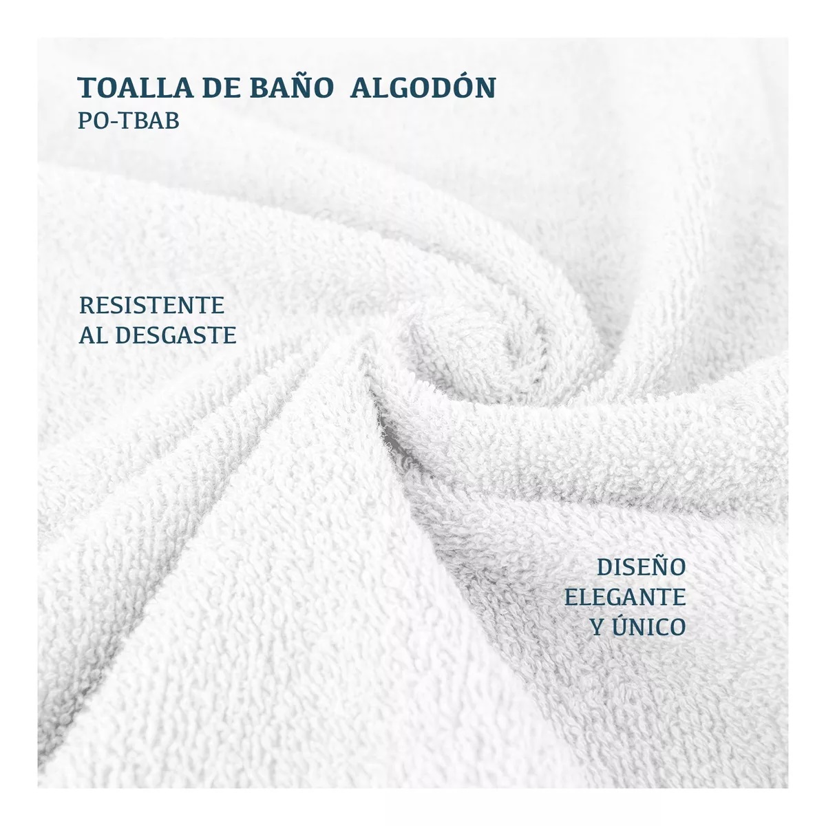 Foto 6 pulgar | Toalla de Baño Polo Club Blanca 140 x 70 cm