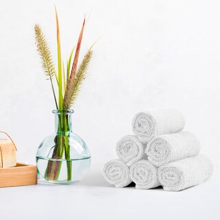 Foto 5 | Toalla De Baño Grande Completo 100% Algodón Suave Color Blanco