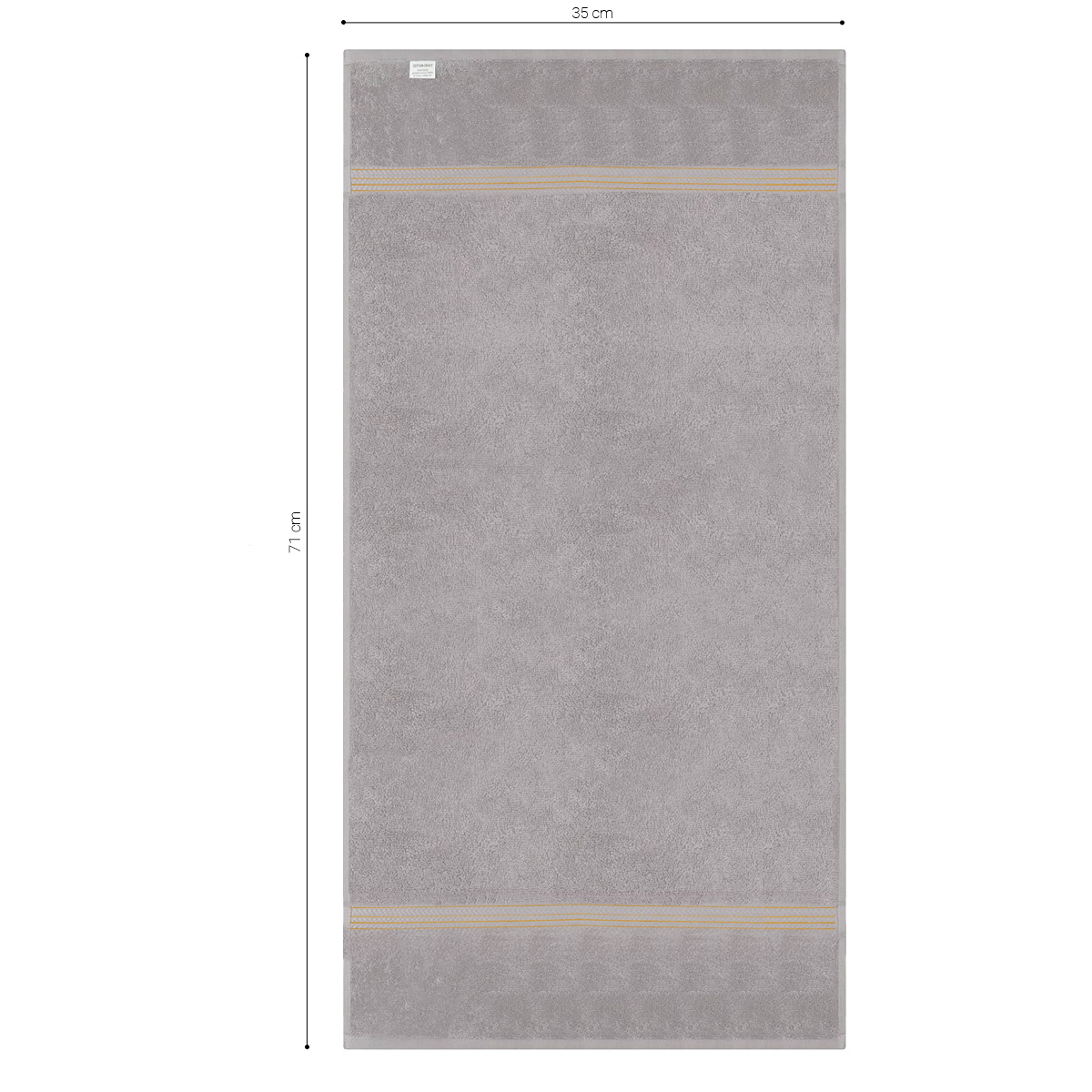 Foto 4 | Toalla De Baño Grande Completo 100% Algodón Suave Color Gris