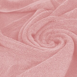 Foto 2 | Toalla De Baño Grande Completo 100% Algodón Suave Color Rosa