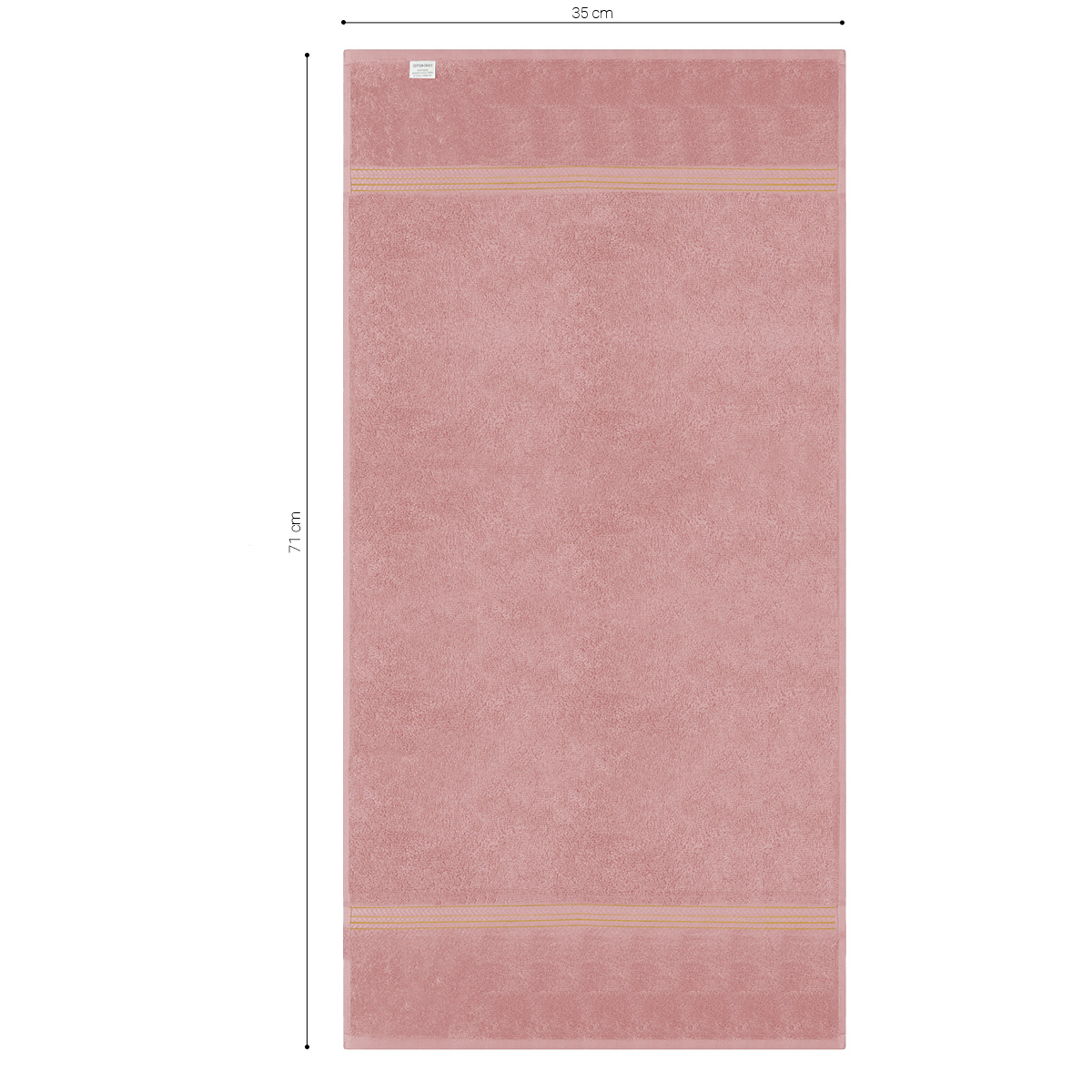 Foto 4 | Toalla De Baño Grande Completo 100% Algodón Suave Color Rosa