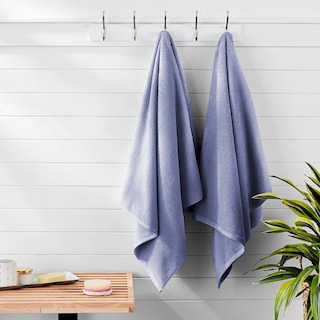 Foto 5 | Toalla De Baño Grande Completo 100% Algodón Suave Color Azul
