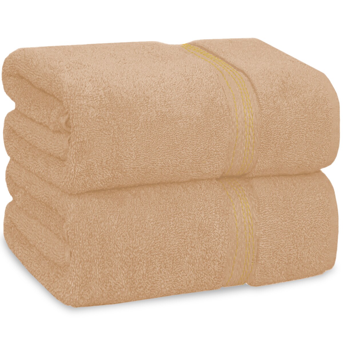 Toalla De Baño Grande Completo 100% Algodón Suave Color Café $140