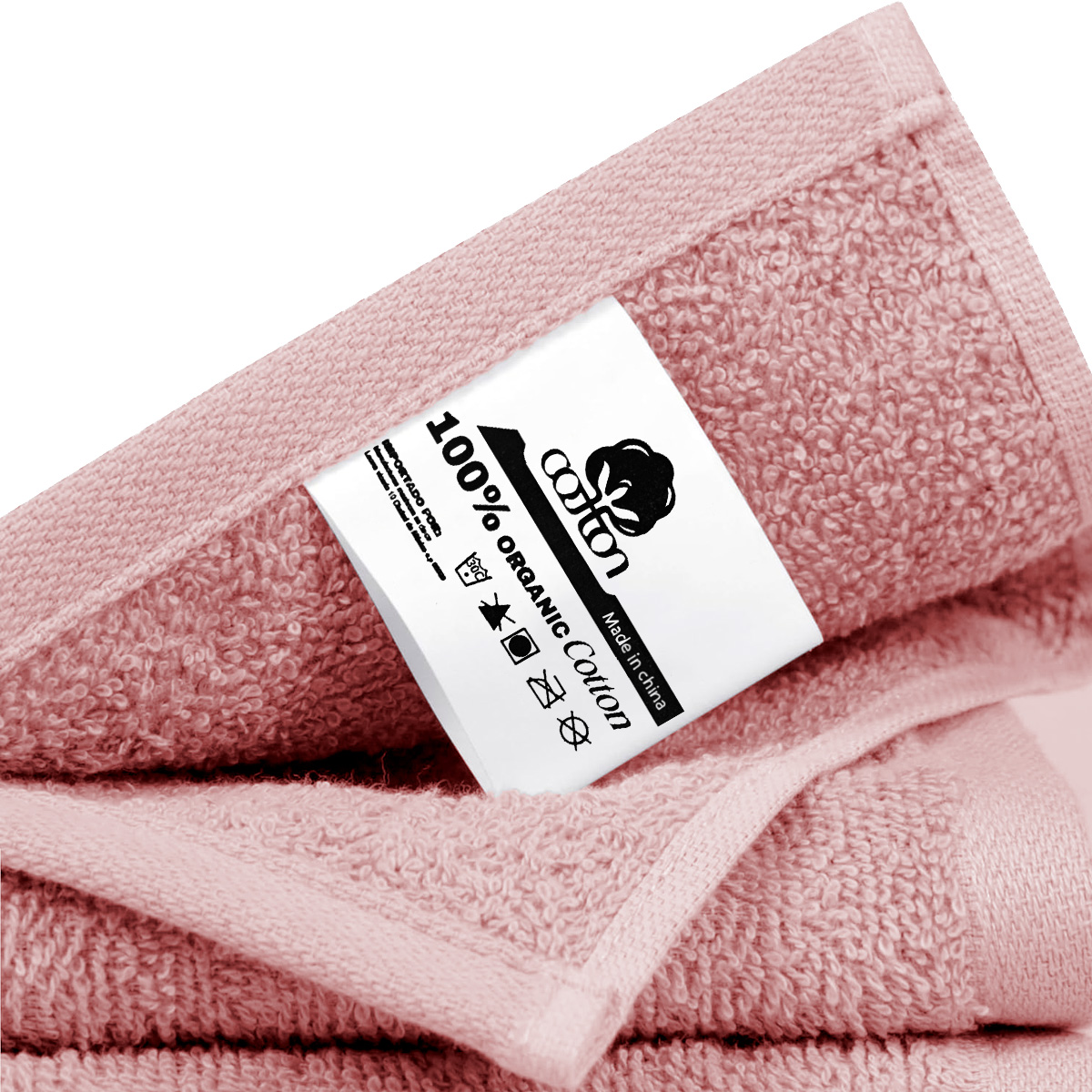 Foto 6 | Toalla De Baño Grande Completo 100% Algodón Suave Color Rosa