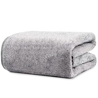 Foto 1 | Toalla De Baño Grande Completo 100% Algodón Suave Color Gris