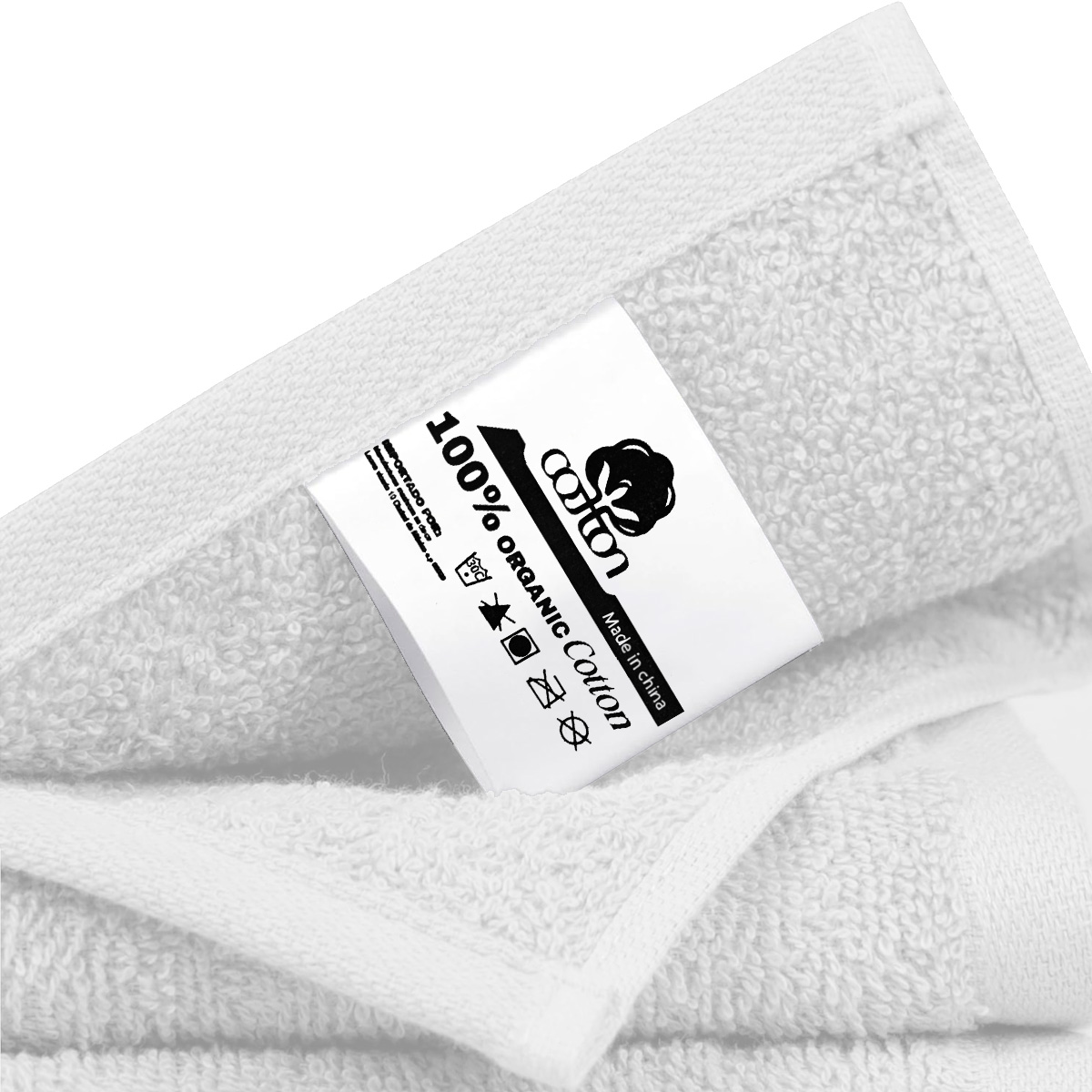 Foto 6 | Toalla De Baño Grande Completo 100% Algodón Suave Color Blanco
