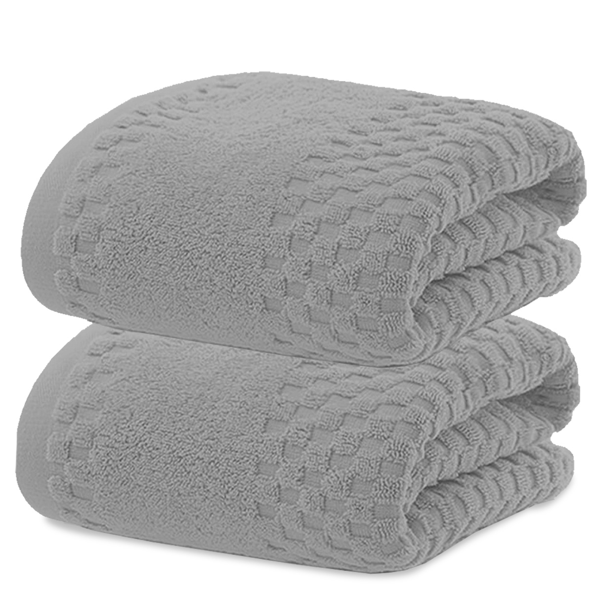Foto 2 pulgar | Toalla De Baño Grande Completo 100% Algodón Suave Pack 2 Piezas Gris