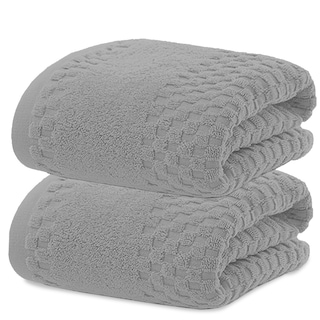 Foto 1 | Toalla De Baño Grande Completo 100% Algodón Suave Pack 2 Piezas Gris