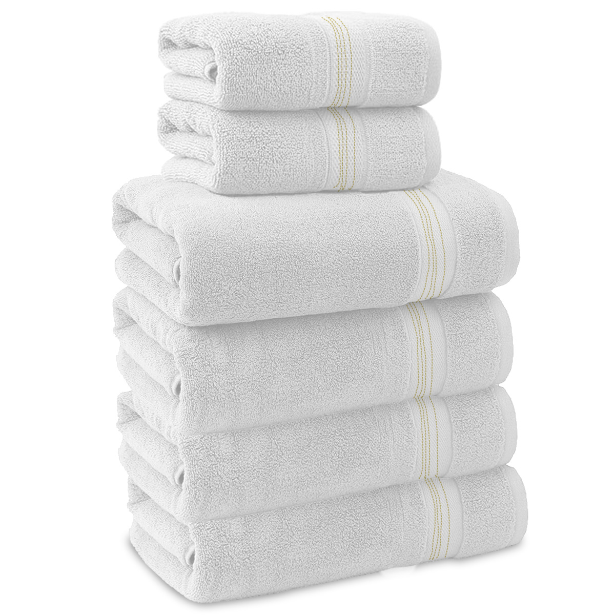Juego de Toallas de Baño Blanco 4 Piezas