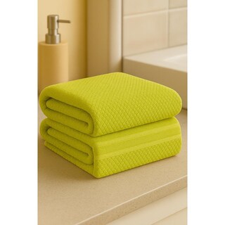 Foto 3 | Toalla Gamuza Medio Baño Verde 70x140