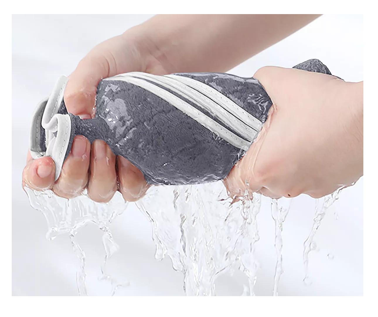 Foto 5 pulgar | Toallas de Baño Lana Coral Suave de Alta Densidad 8 piezas Gris Oscuro y Verde