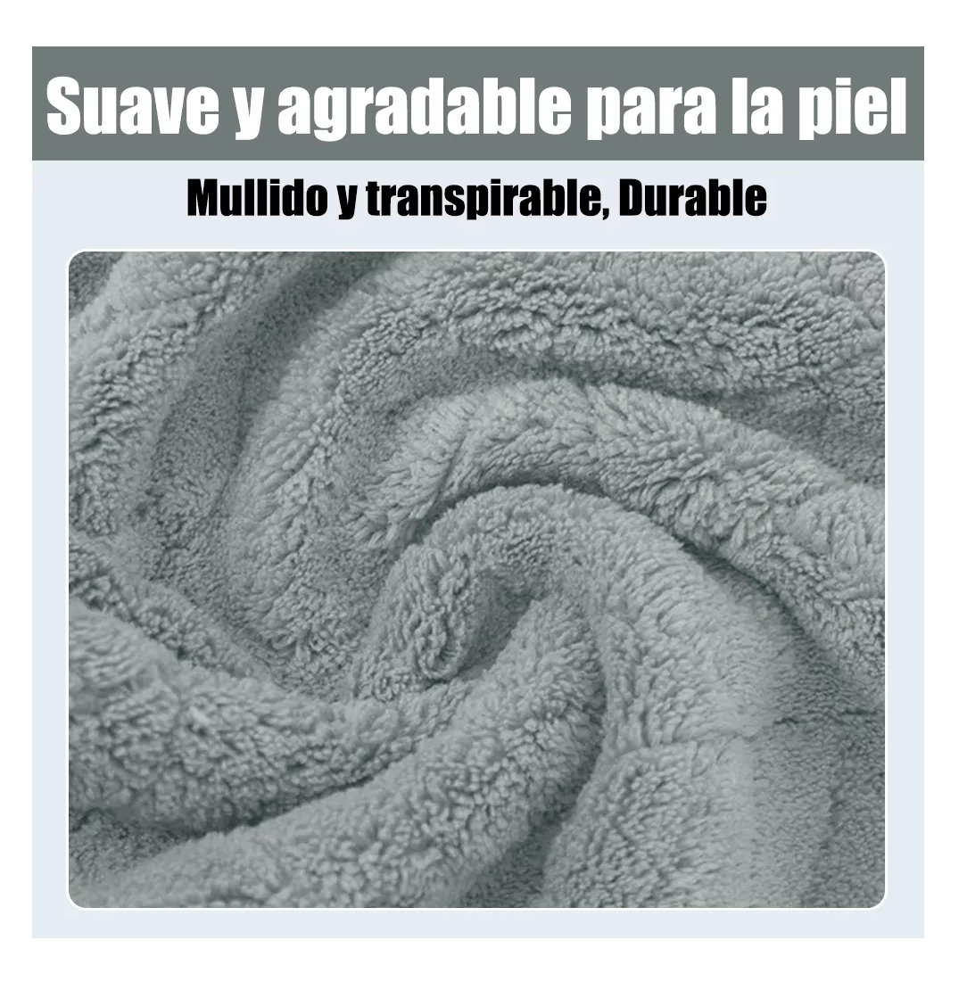 Foto 3 pulgar | Toallas De Baño Completo Grande 70 × 140 Cm 3 Piezas, Gris Oscuro Y Gris Claro Y Beige