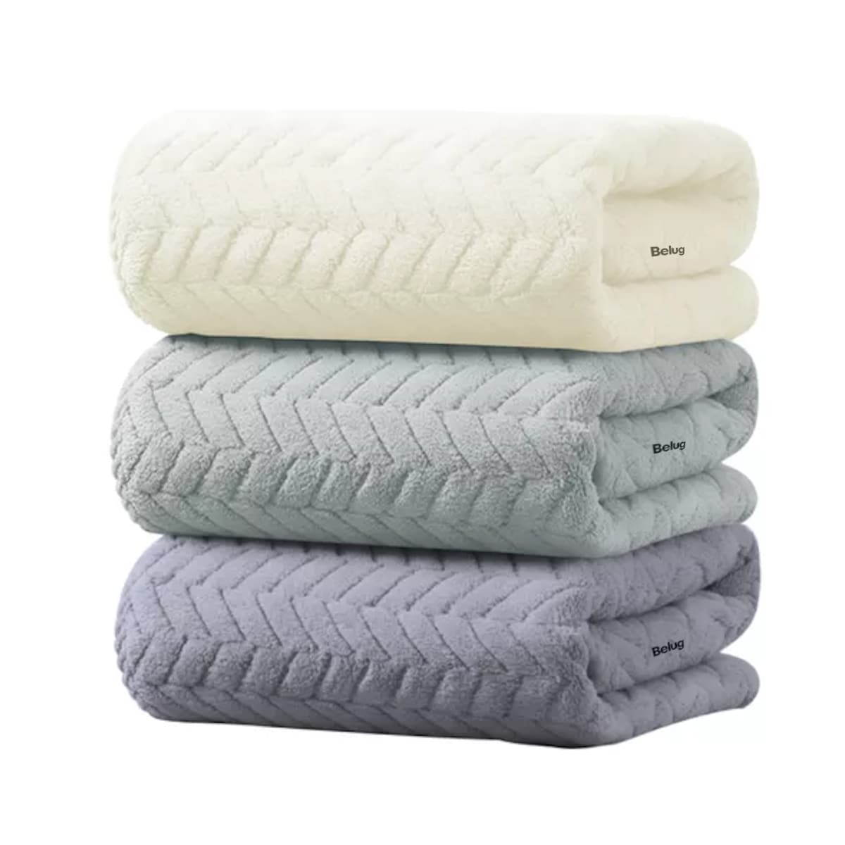 Toallas Belug De Baño Grande 70 × 140 Cm 3 Piezas Gris Oscuro Gris Claro Y Beige $739