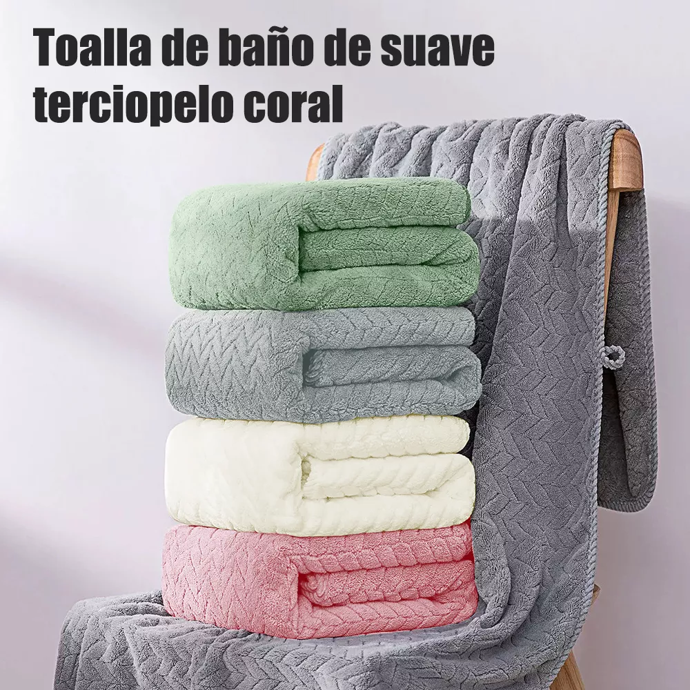 Foto 4 pulgar | Toallas Belug De Baño Grande 70 × 140 Cm 3 Piezas Gris Oscuro Gris Claro Y Beige