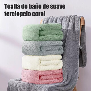 Foto 3 | Toallas Belug De Baño Grande 70 × 140 Cm 3 Piezas Gris Oscuro Gris Claro Y Beige