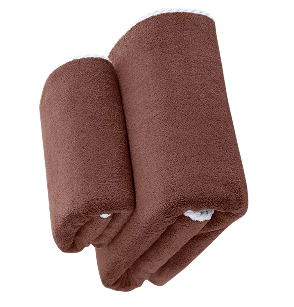 Foto 4 pulgar | Toalla Belug De Baño Belug 2 Piezas Marrón