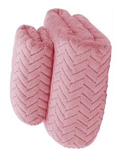 Foto 3 | 2pcs Tuallas Y Toalla Baño Completo Grande Lana Coral Suave Rosa + Termo Gratis Güish