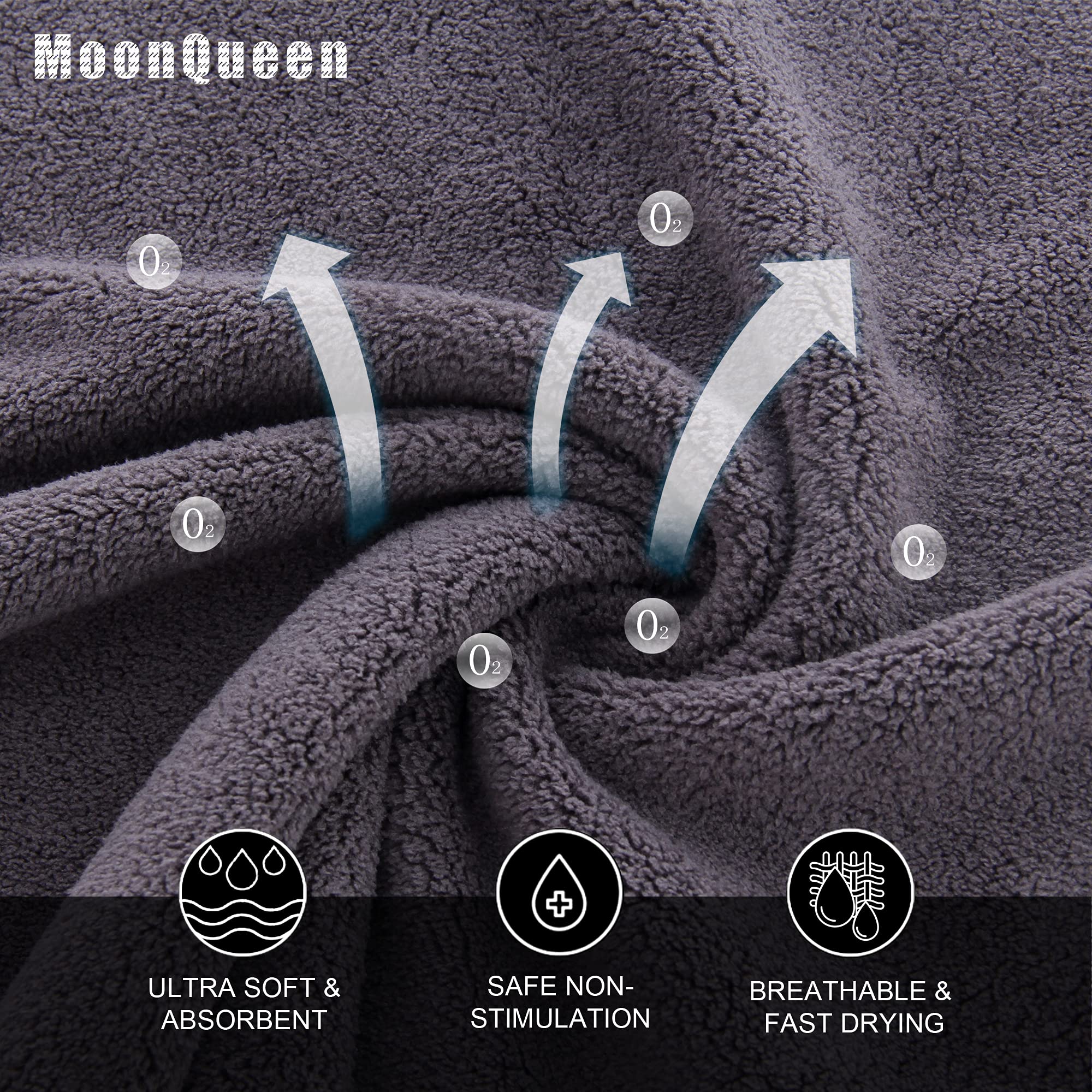 Foto 3 pulgar | Juego De Paños Moonqueen Ultra Soft Premium De 30 X 30 Cm, Paquete De 24 - Venta Internacional.