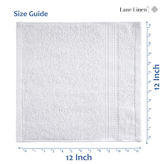 Foto 5 | Paquete De 24 Paños Lane Linen, 100% Algodón, 33 X 33 Cm, Color Blanco - Venta Internacional.