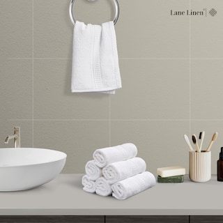Foto 2 | Juego De Toallitas Lane Linen, 6 Unidades, 100% Algodón, Muy Absorbente - Venta Internacional.