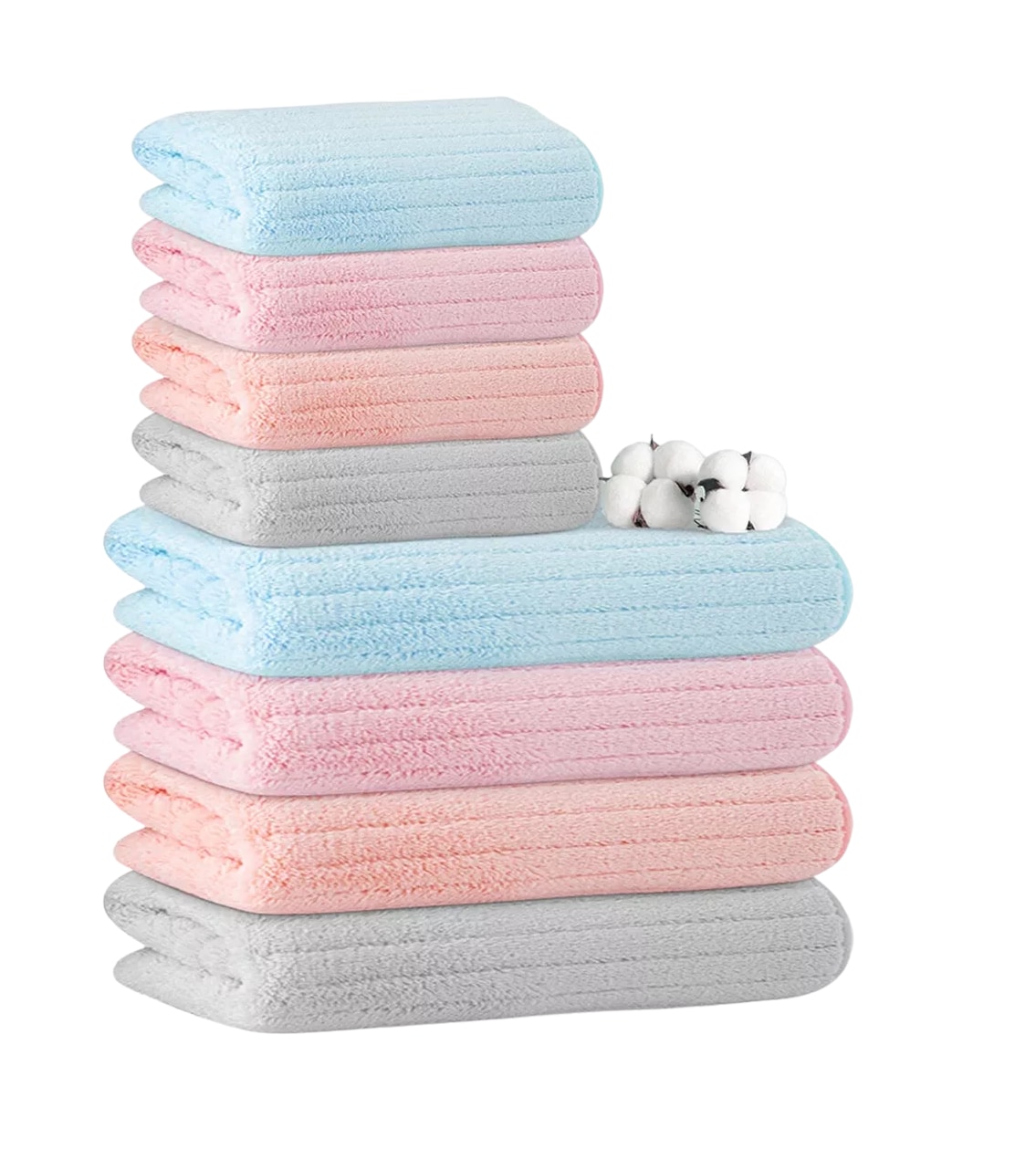 Kit de Toalla de Baño Belug 8 Piezas Multicolor $819