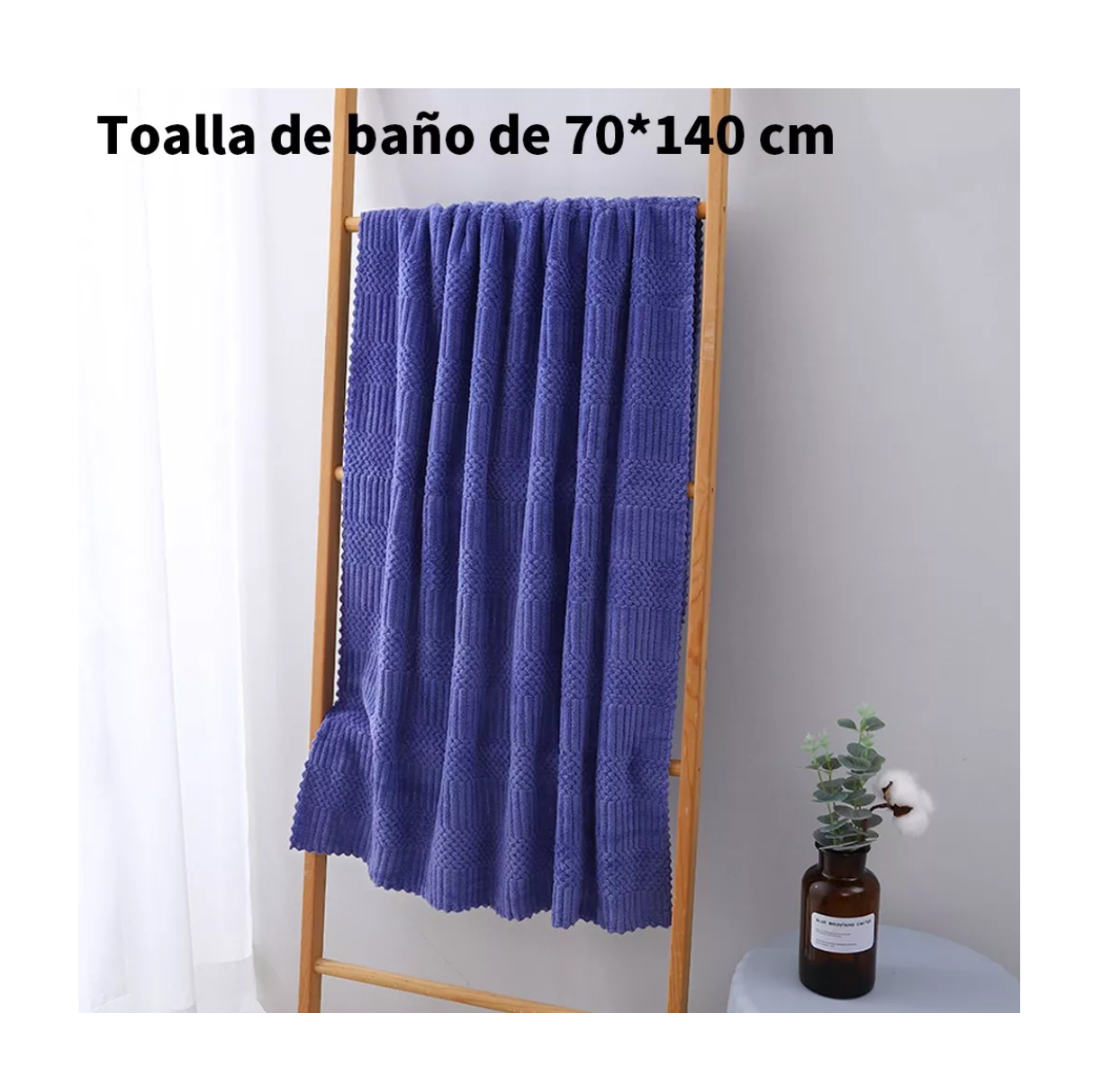 Foto 5 pulgar | Juego de Toallas de Baño Belug Rosa/Morado 4 Piezas