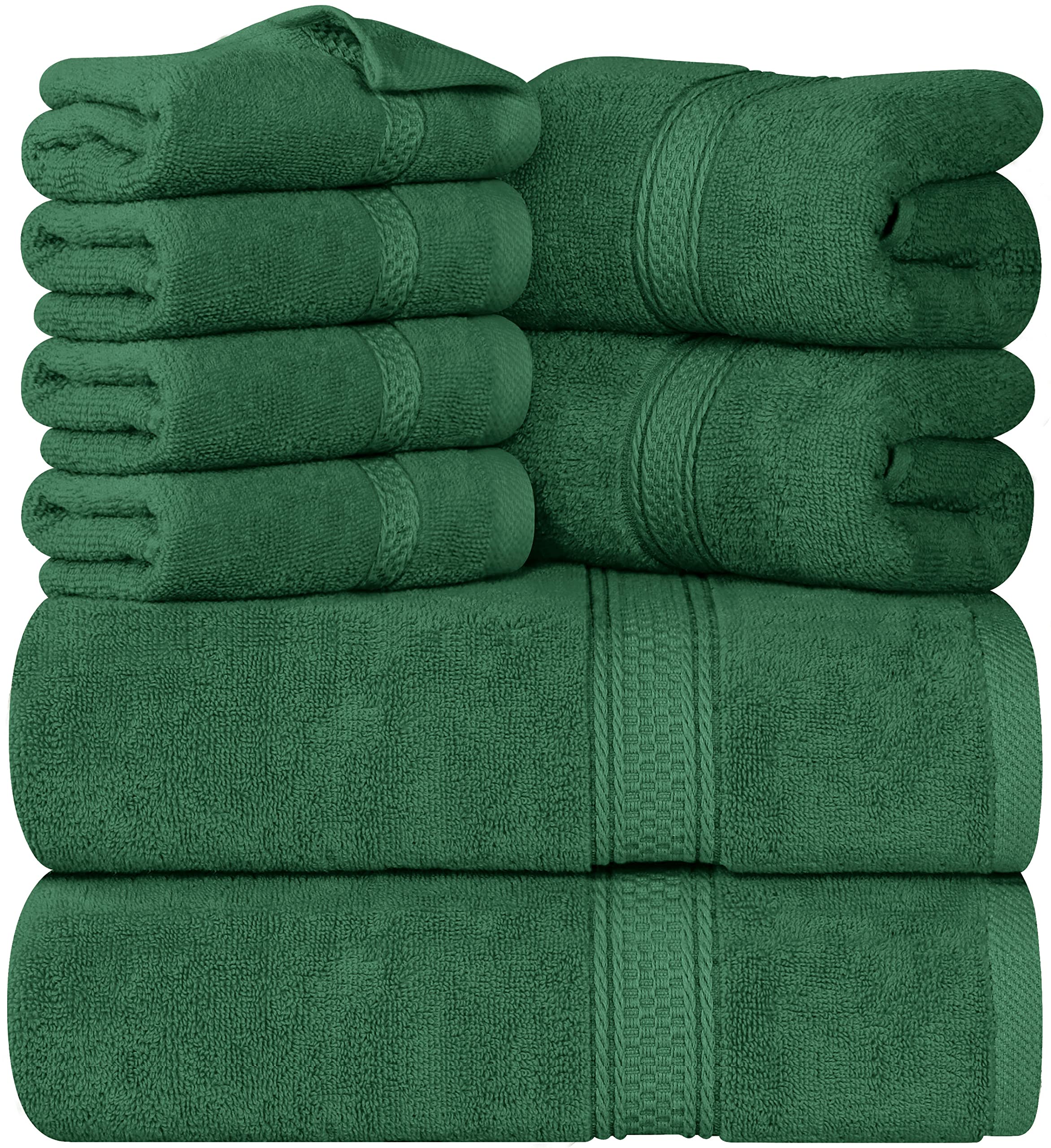 Foto 2 pulgar | Juego de Toallas Utopia Towels 8 Piezas Verde - Venta Internacional