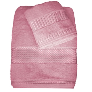 Foto 1 | Juego De Tollas Suaves Y Super Absorbentes Rosa Kyuden Home